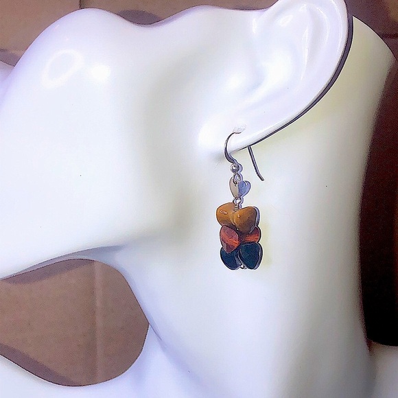 JAY KING DTR DESERT ROSE 925 Multi-Gemstone Sterling Silver Earrings - Picture 1 of 5